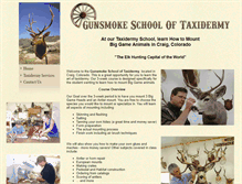 Tablet Screenshot of gunsmoketaxidermy.com